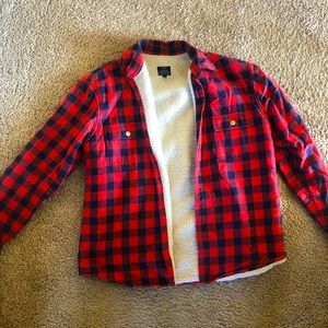 J.Crew Men’s fleece lined flannel